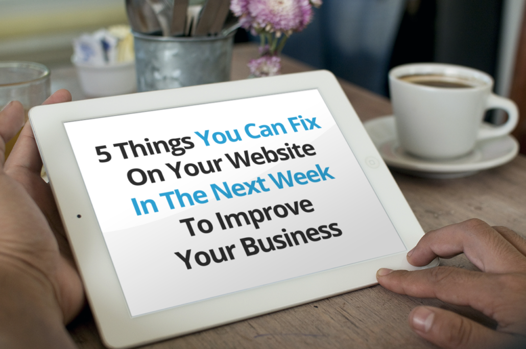 Five things to fix on your website